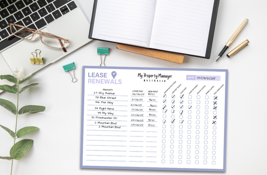 Lease Renewal Notepad