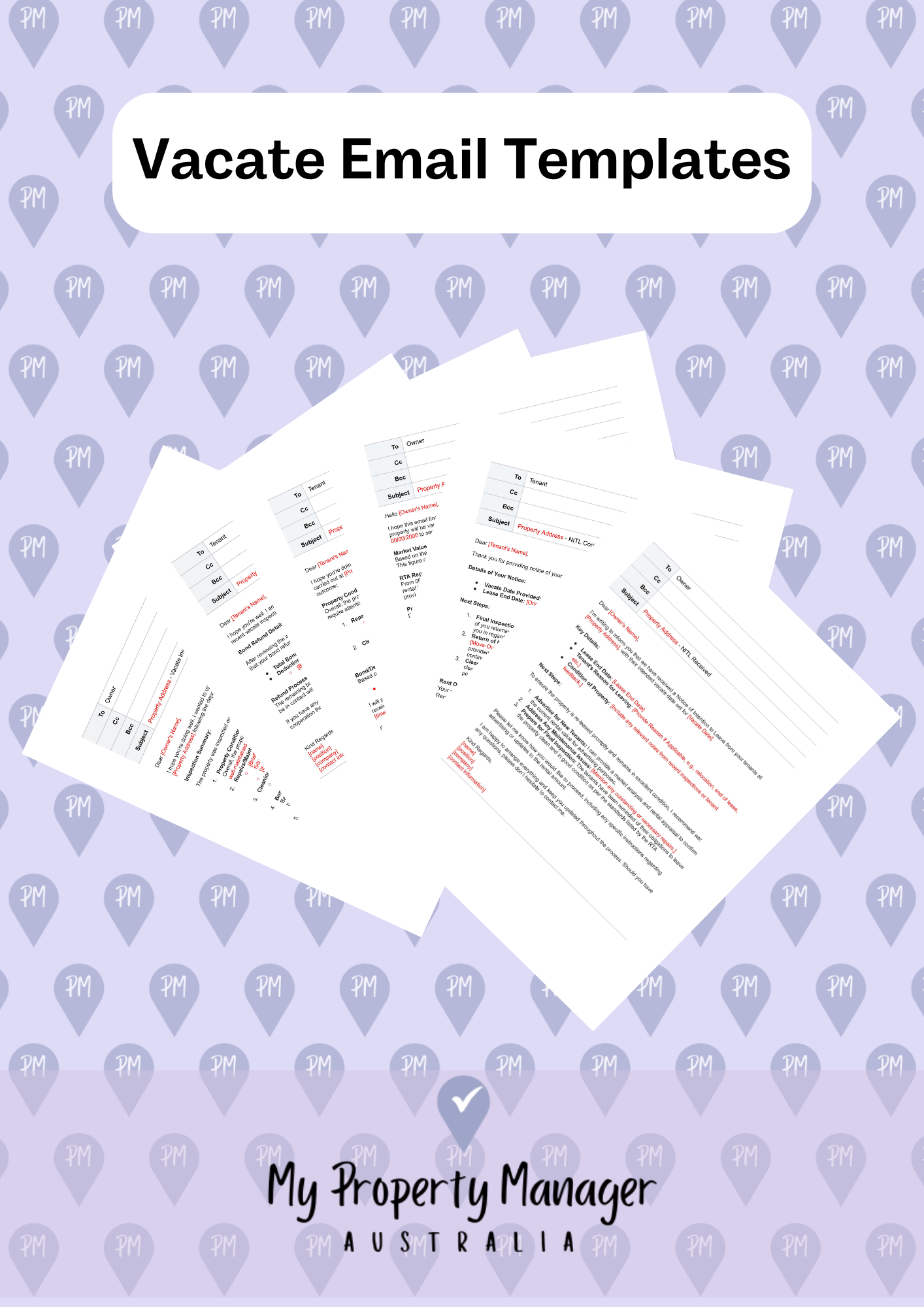Vacate Bundle - Email Templates