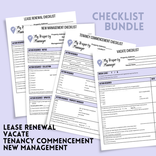 Procedure Checklist BUNDLE - Printable