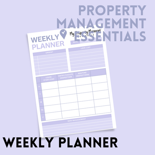 Weekly Planner Notepad