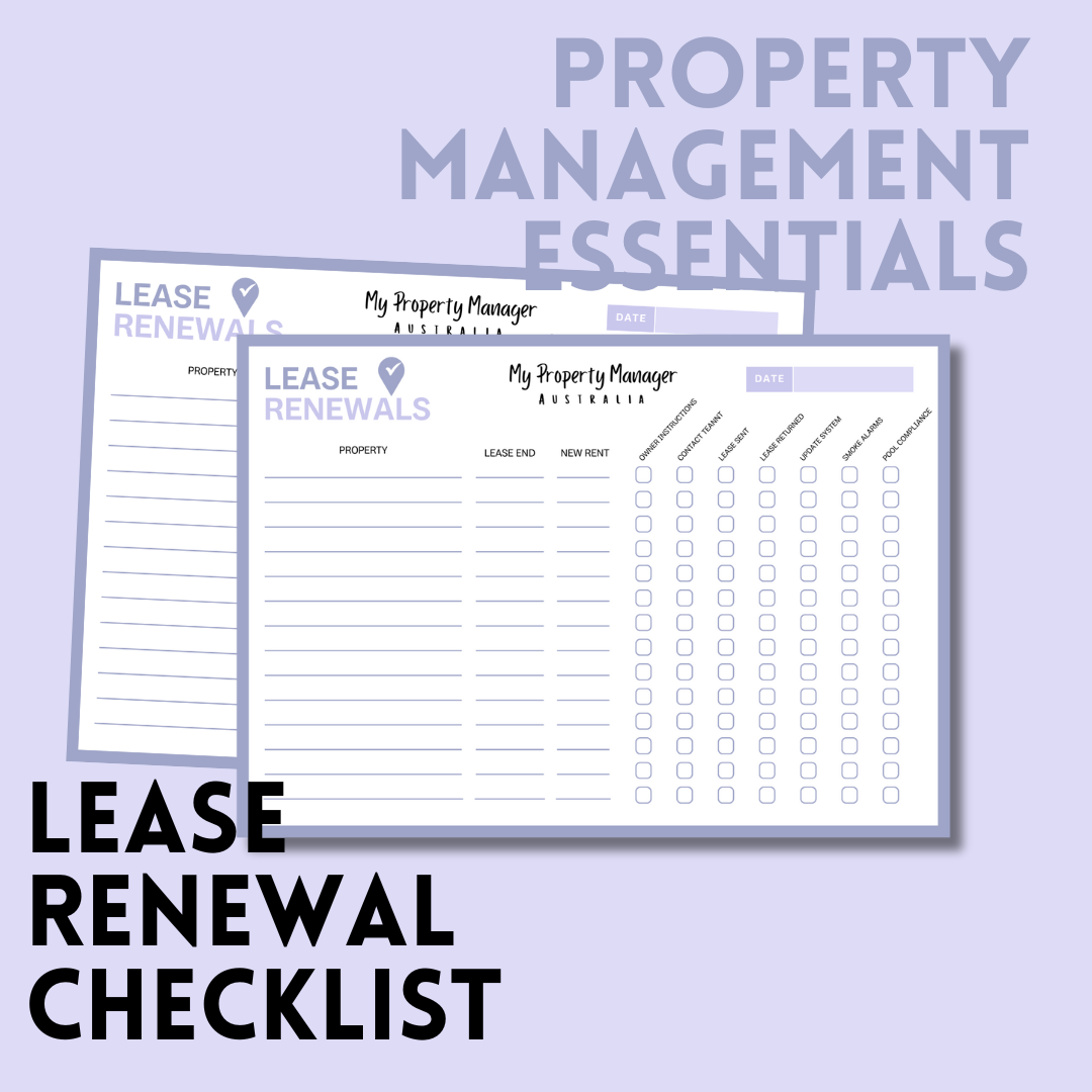 Lease Renewal Notepad