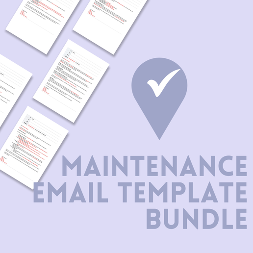 Maintenance Bundle - Email Template