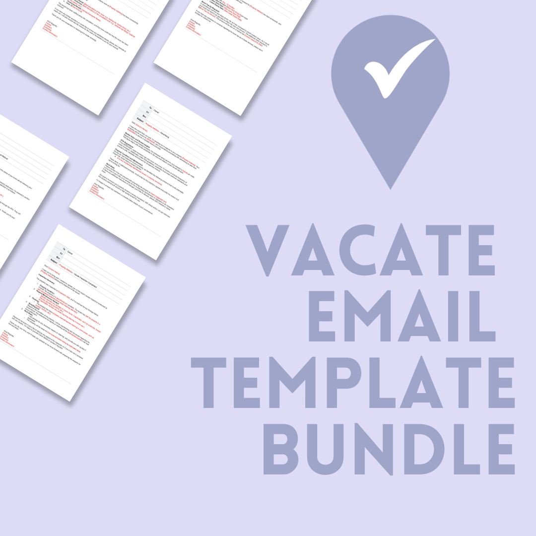 Vacate Bundle - Email Templates